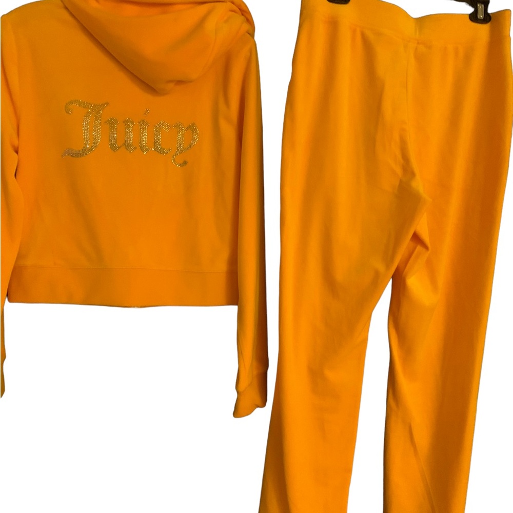Juicy Couture Vibrant Yellow Hoodie and Pants Set